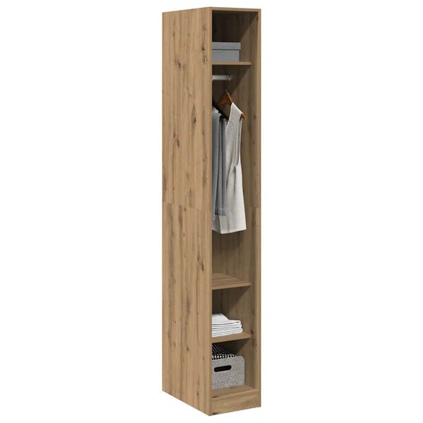 vidaXL Wardrobe Artisian Oak 30x50x200 cm Engineered Wood