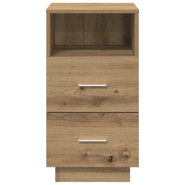 vidaXL Bedside Cabinets 2 pcs with 2 Drawers Artisan Oak 36x36x68 cm