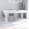 vidaXL Dining Table White 160x80x76 cm Engineered Wood