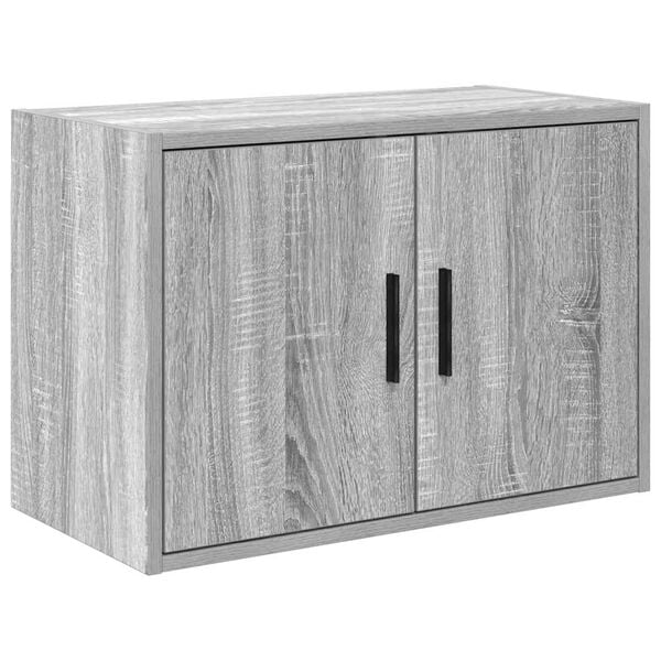 vidaXL Garage Wall Cabinet Grey Sonoma Engineered Wood