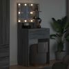 vidaXL Bedroom Dressing Tables Grey Sonoma 80 x 39.6 x 135 cm
