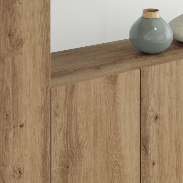 vidaXL TV Wall Unit Wall-mounted 5 pcs Artisan Oak Engineered Wood