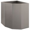 vidaXL Corner Planter Rusty 45 x 45 x 50 cm Weathering steel