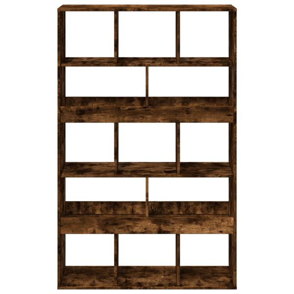 vidaXL Bookcase Smoked Oak100x33x156.5 cm Engineered Wood