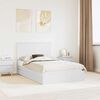 vidaXL Storage Bed with Headboard White 120 x 190 cm Engineered Wood