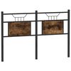 vidaXL Headboard Smoked Oak 137 cm Engineered Wood and Steel