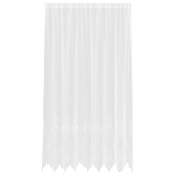 vidaXL Lace Curtain with Curtains White 200 x 200 cm Polyester