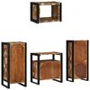 vidaXL Bathroom Furniture Set with Drawer 4 pcs Solid Reclaim Wood