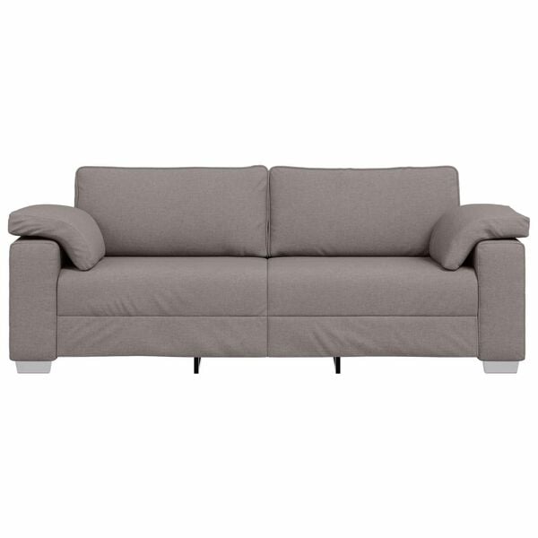 vidaXL Sofa Taupe 219 x 77 x 82 cm Fabric