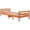 vidaXL Bed Frame without Mattress Wax Brown 80x200 cm Solid Wood Pine