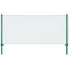 vidaXL Wire Mesh Fence with Posts Steel 25x0.5 m Green