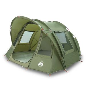 vidaXL Fishing Tent 2-Person Olive Green Waterproof