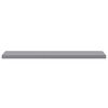 vidaXL Floating Wall Shelves 2 pcs Grey 120x23.5x3.8 cm MDF