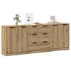 vidaXL Sideboards 3 pcs Artisan Oak 60x30x70 cm Engineered Wood