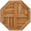 vidaXL Table Top 50x50x2.5 cm Octagonal Solid Wood Teak