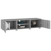 vidaXL TV Cabinet Grey Sonoma 140x40x35 cm Engineered Wood