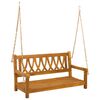vidaXL Garden Swing Bench Natural 110 x 56 x 58 cm Solid Acacia Wood