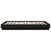 vidaXL Bed Frame with LED without Mattress Black 150x200 cm King Size