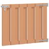 vidaXL Garden Gate 100 x 80 cm WPC and Aluminium Brown