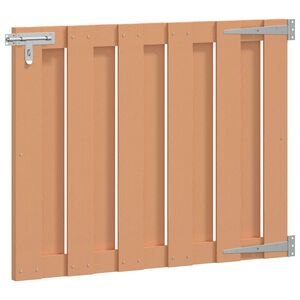 vidaXL Garden Gate 100 x 80 cm WPC and Aluminium Brown