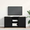 vidaXL TV Cabinet Black Oak 102 x 37.5 x 52.5 cm Engineered Wood