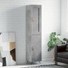 vidaXL Highboard Concrete Grey 34.5x34x180 cm Engineered Wood