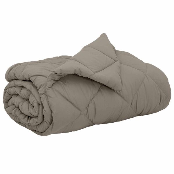 vidaXL Full Year Duvet Light Grey 220 x 240 cm Microfiber