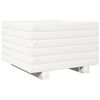 vidaXL Garden Planter White 40x40x26.5 cm Solid Wood Pine
