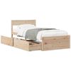 vidaXL Bed Frame without Mattress 90x200 cm Solid Wood Pine