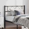 vidaXL Metal Replace Headboard Black 100 cm