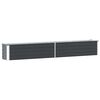 vidaXL Garden Raised Bed Galvanised Steel 320x40x45 cm Anthracite