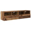 vidaXL TV Wall Cabinets 2 pcs Old Wood 60 x 30 x 30 cm Engineered Wood