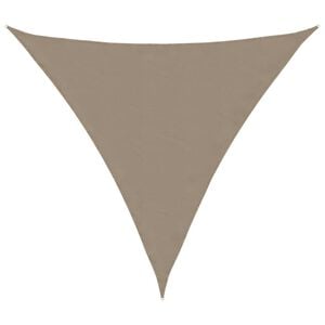 vidaXL Sunshade Sail Oxford Fabric Triangular 3x3x3 m Taupe