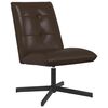 vidaXL Swivel Chair Brown Faux Leather