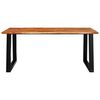 vidaXL Dining Table with Live Edge 180x90x75 cm Solid Wood Acacia