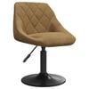 vidaXL Bar Stool Brown Velvet
