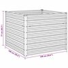 vidaXL Raised Garden Bed Brown 100x100x77 cm Galvanised Steel