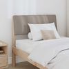 vidaXL Upholstered Headboard Taupe 75 cm Solid Pine Wood