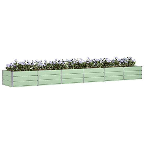 vidaXL Planter Green 480 x 80 x 45 cm Steel