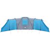 vidaXL Family Tent Dome 12-Person Blue Waterproof