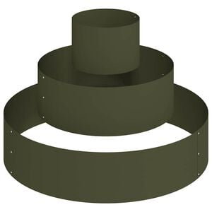 vidaXL Garden Planter Olive Green 90 x 90 x 20 cm Cold-rolled Steel