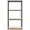 vidaXL 4-Layer Storage Shelf Anthracite Steel&Engineered Wood