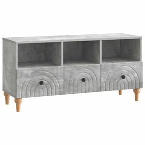 vidaXL TV Cabinet Concrete Grey 102 x 34.5 x 50 cm Engineered Wood