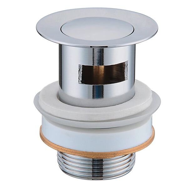 SCH&Uuml;TTE Waste Cap with Overflow Clic-Clac Brass