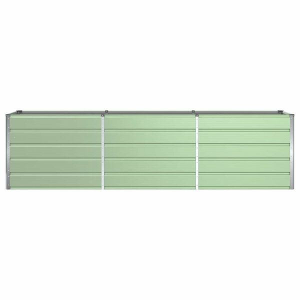 vidaXL Planter Pastel Green 290 x 90 x 77 cm Galvanised Steel
