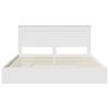 vidaXL Storage Bed with Headboard White 200 x 200 cm Engineered Wood