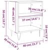 vidaXL Bedside Cabinets 2 pcs White 40x30x50 cm Engineered Wood