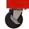 vidaXL Workshop Tool Trolley with 14 Drawers Size XXL Steel Red