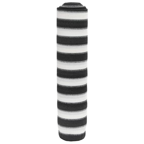 vidaXL Privacy Net Anthracite and White 1.5x10 m HDPE 75 g/m&sup2;