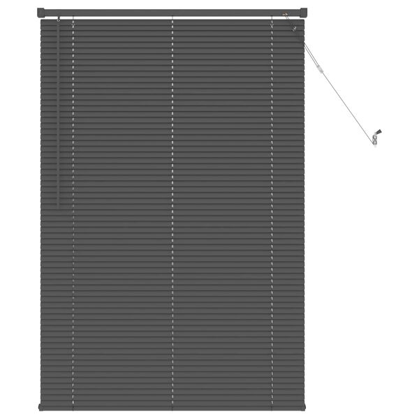 vidaXL Venetian Blind Manual Adjustable Silver Grey 150 x 70 cm PVC